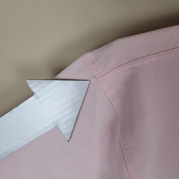 Lululemon Size L Evolution Short Sleeve Polo Oxford Strawberry Milkshake Pink - Picture 8 of 12